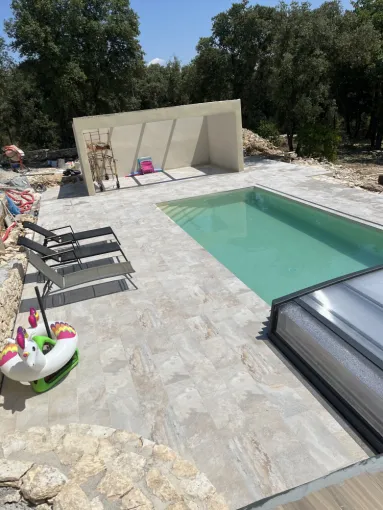 construction piscine Vaucluse , Orange, Even Maçonnerie